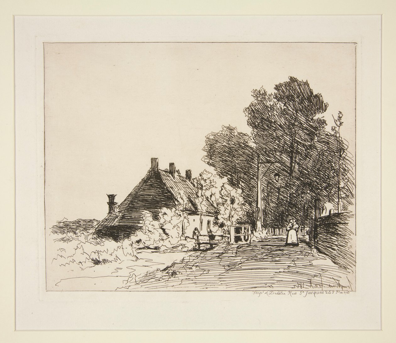 La Nourrice (barnepiken) av Johan Barthold Jongkind