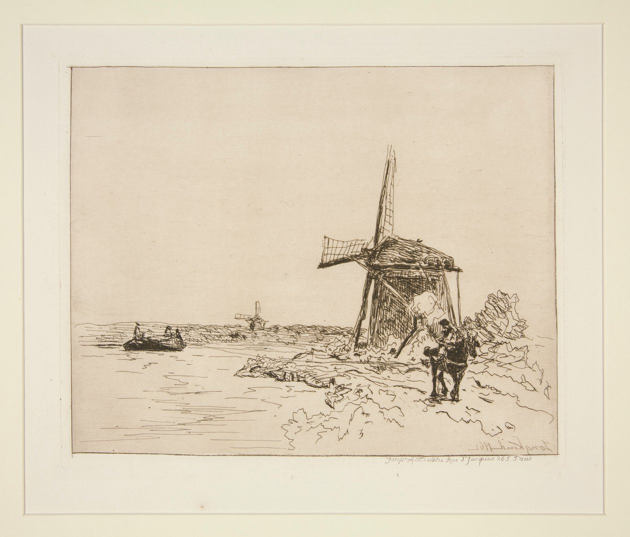 Towpath av Johan Barthold Jongkind