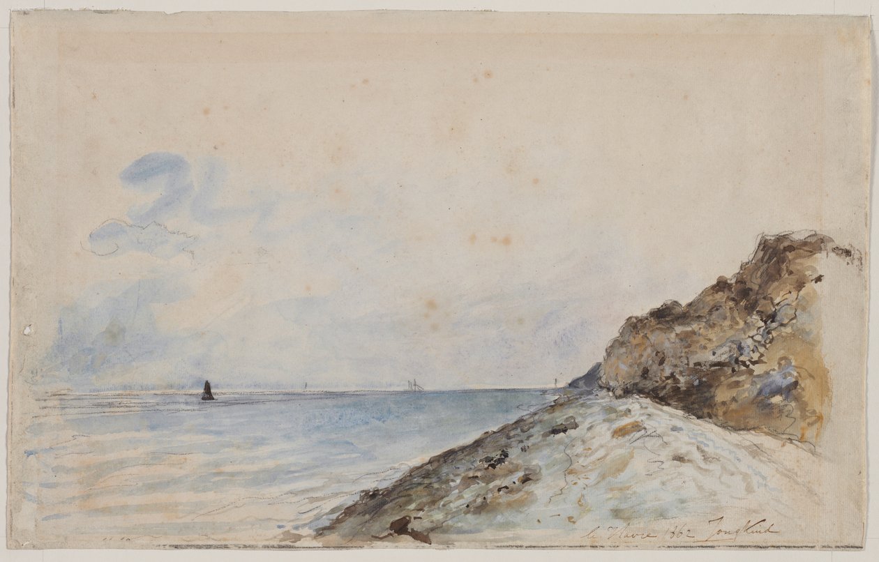 Le Havre, 1862. av Johan Barthold Jongkind