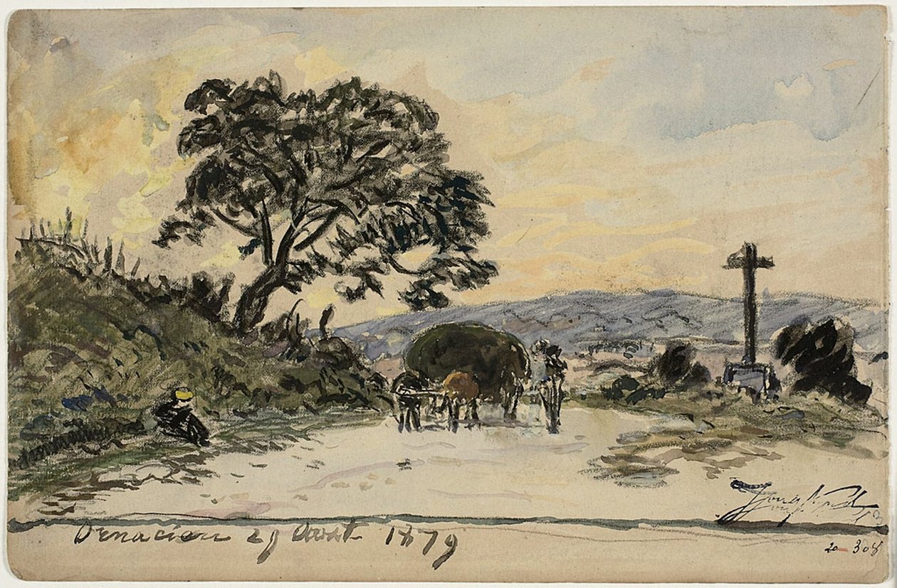 Ornacieux (recto og verso) av Johan Barthold Jongkind