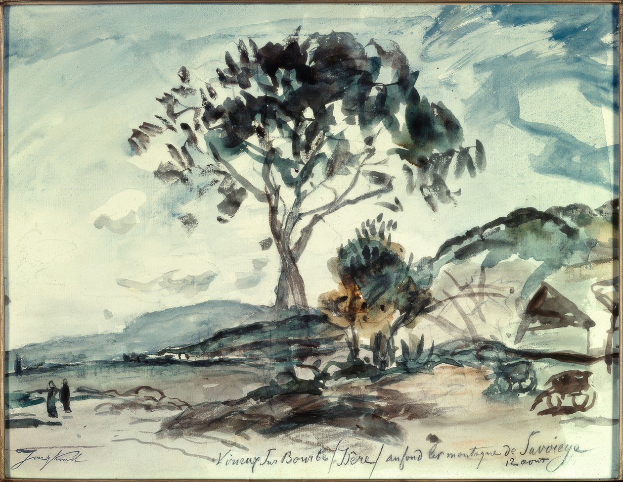 Virieux sur Bourbe / Isère av Johan Barthold Jongkind