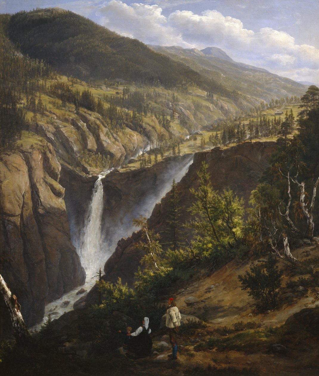 Rjukanfossen av Johan Christian Dahl