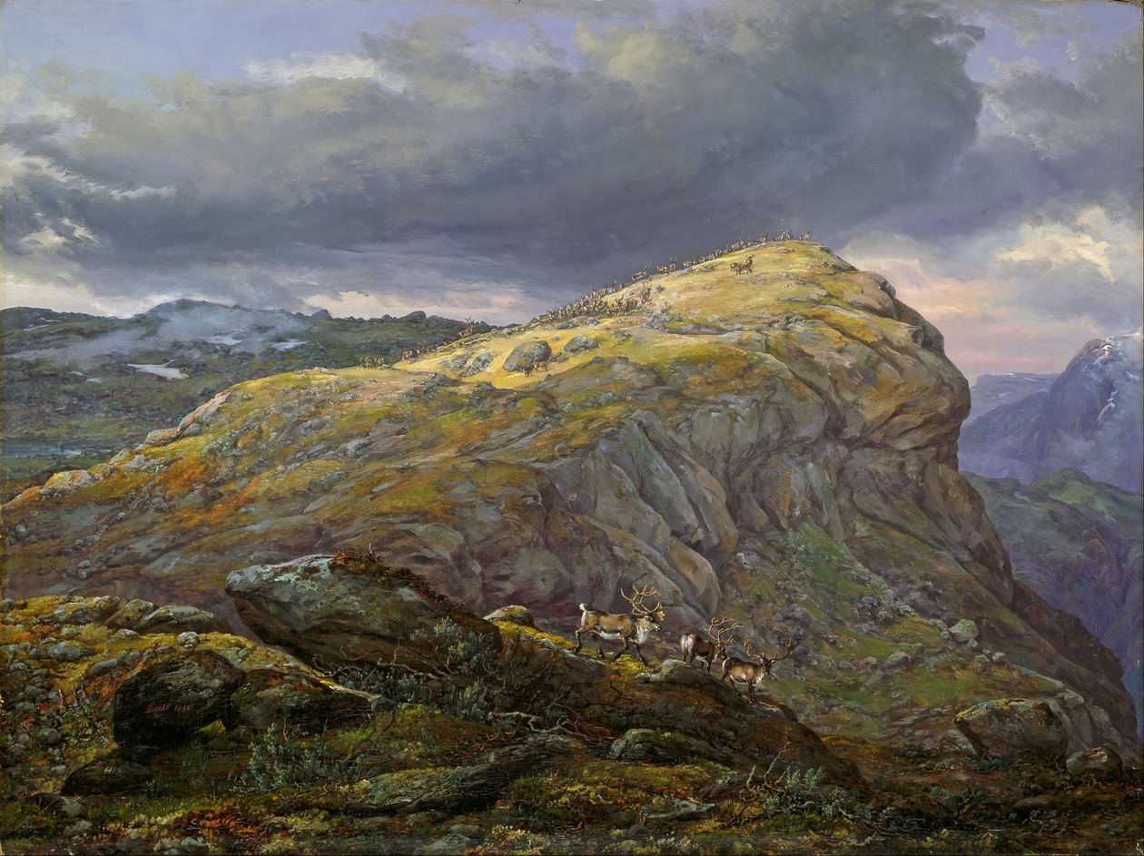 Stugunøset at Filefjell av Johan Christian Dahl