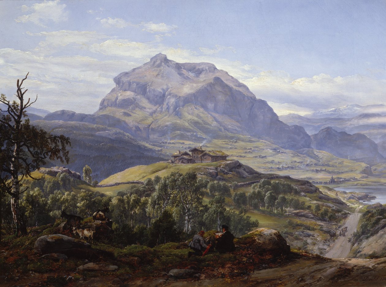 Vang in Valdres av Johan Christian Dahl