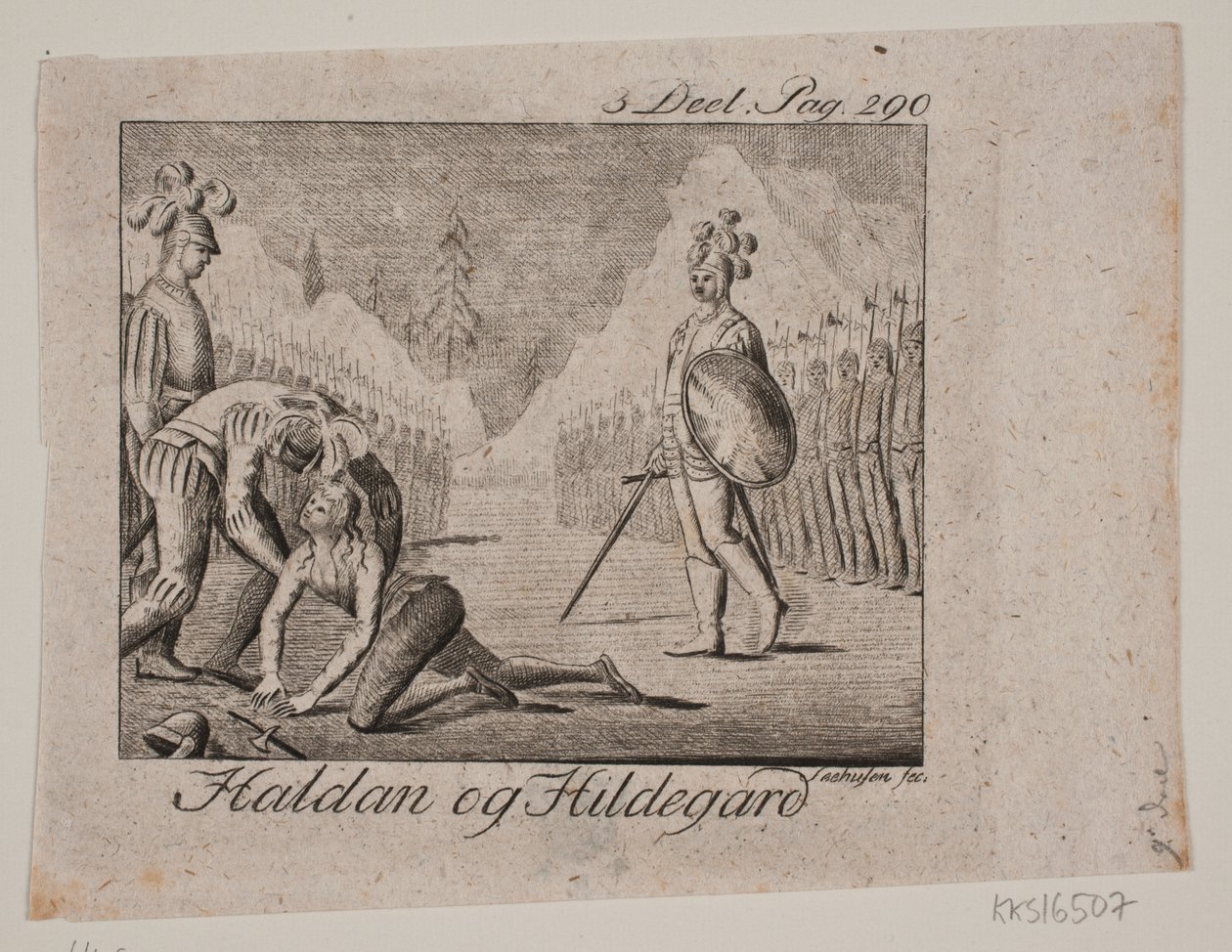 Vignet. Haldan og Hildegard av Johan Christoph Seehusen