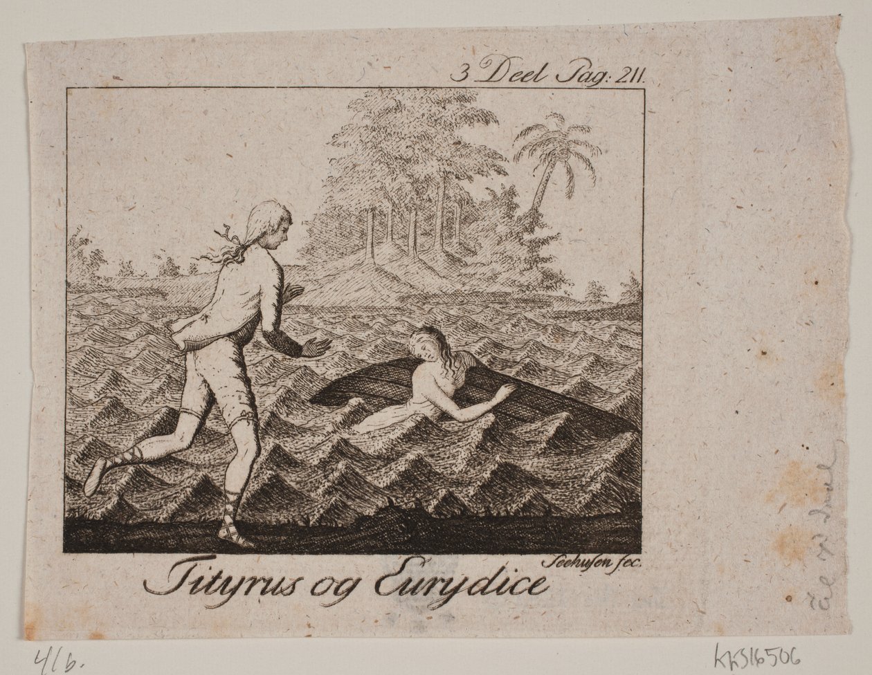 Vignetten. Tityrus og Eurydike av Johan Christoph Seehusen