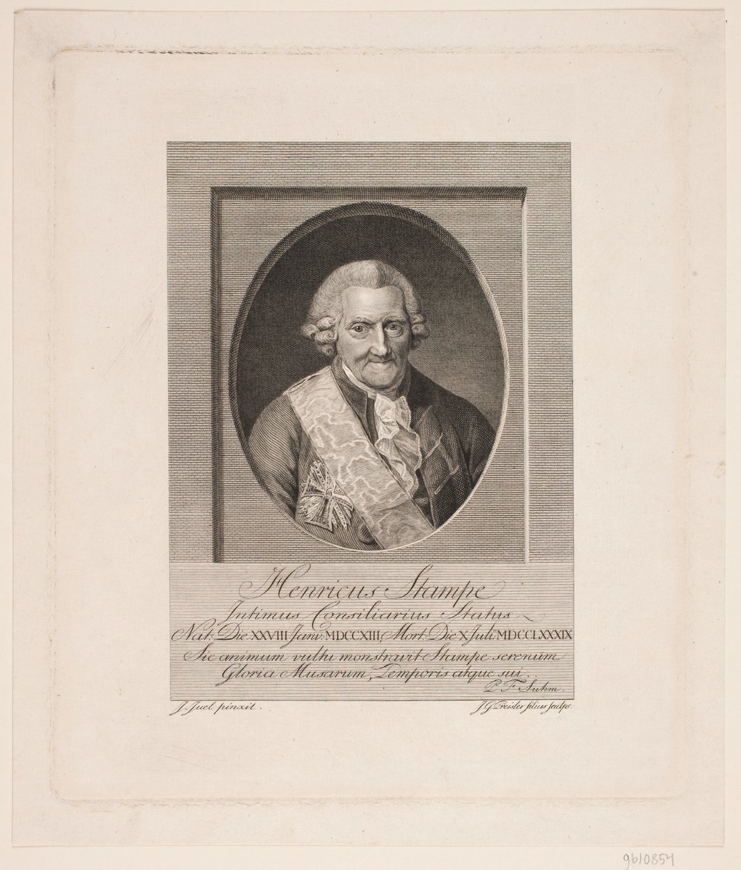 Henrik Stampe av Johan Georg Preisler