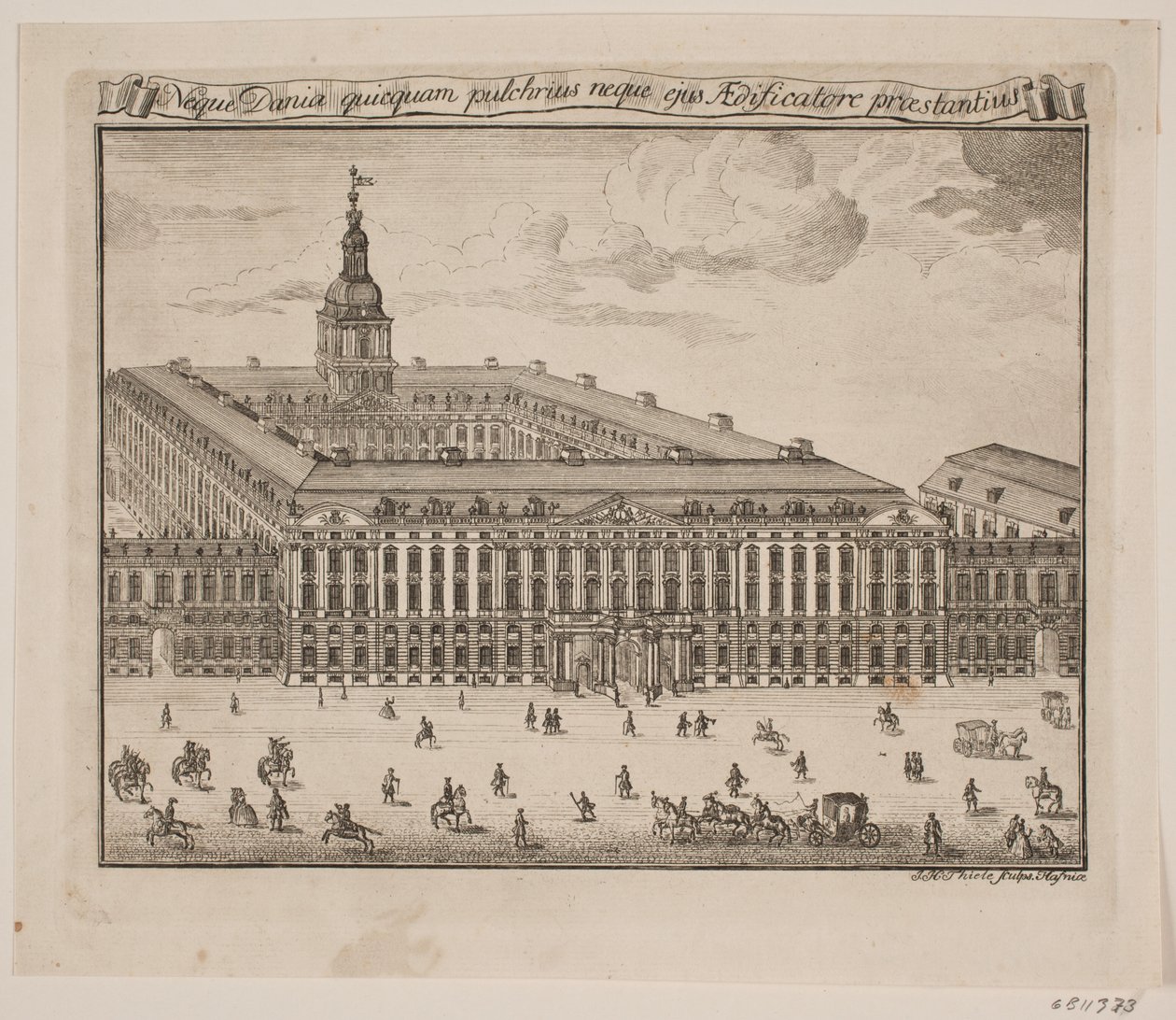 Christiansborg slott av Johan Herman Thiele