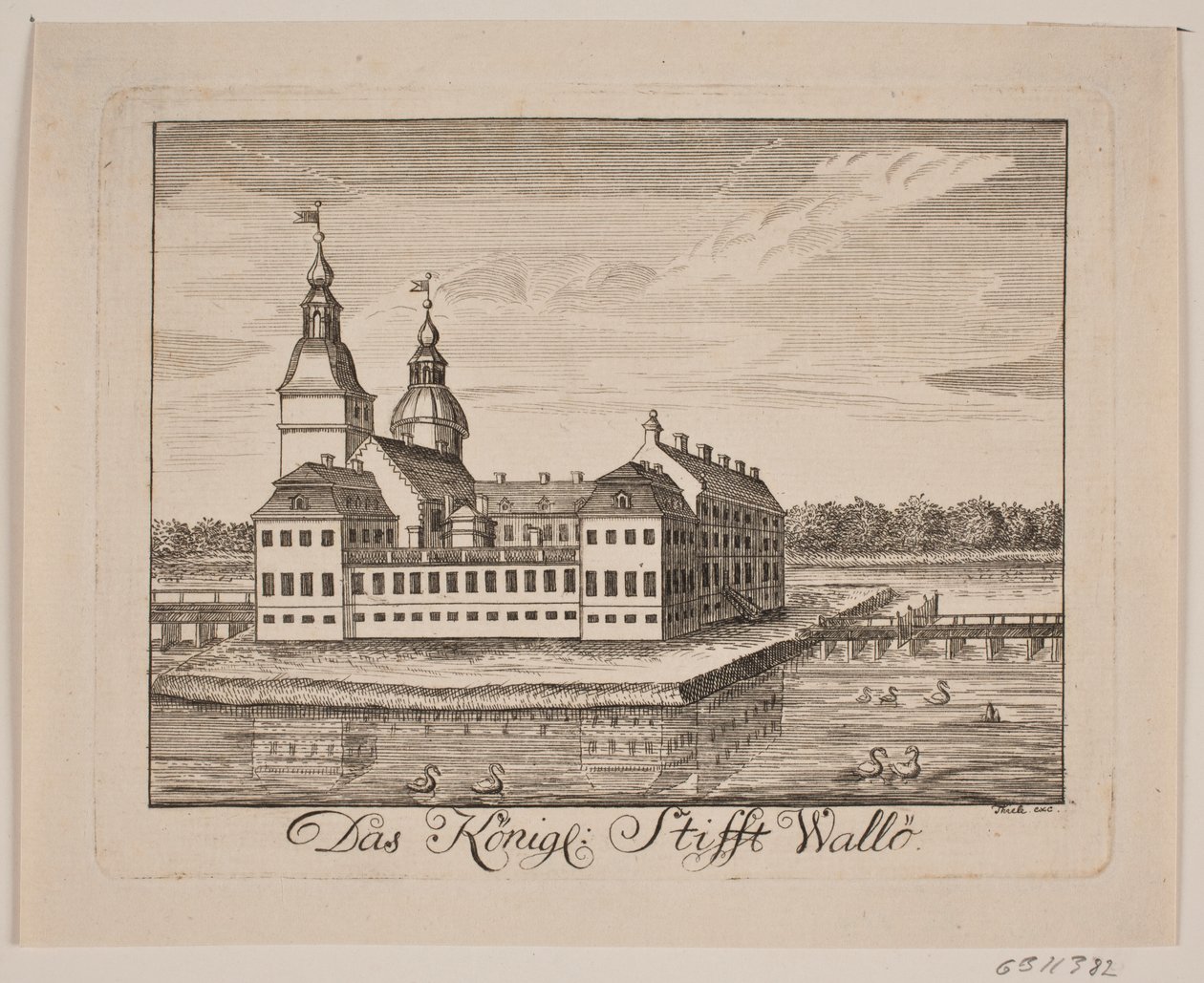 Vallø slott av Johan Herman Thiele