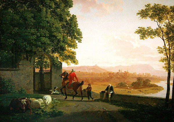 Landskap av omgivelsene til Bern av Johan Jakob Biedermann