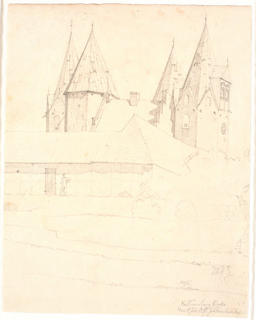 Kalundborg kirke av Johan Thomas Lundbye