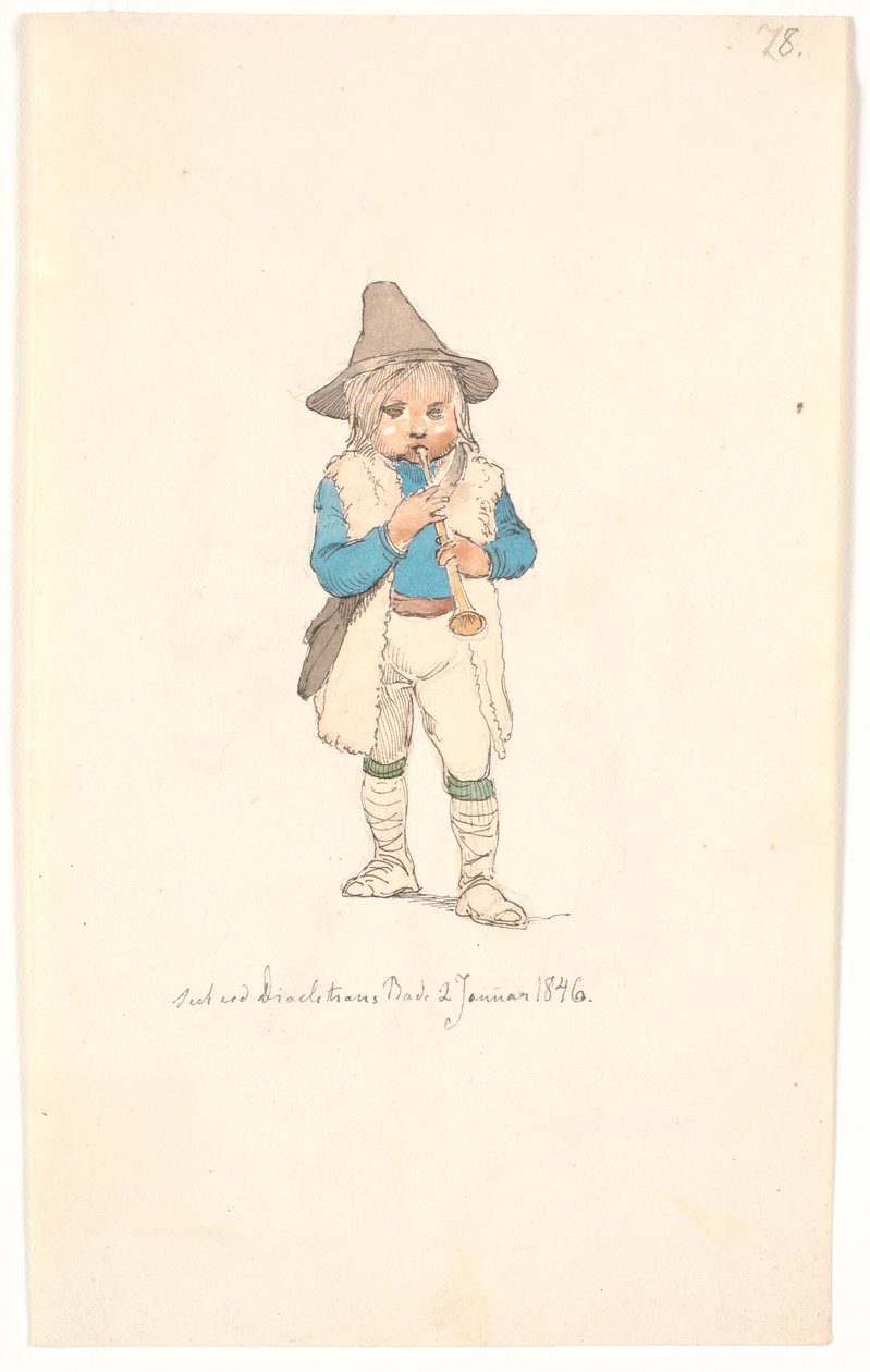 Lille "pifferaro" av Johan Thomas Lundbye