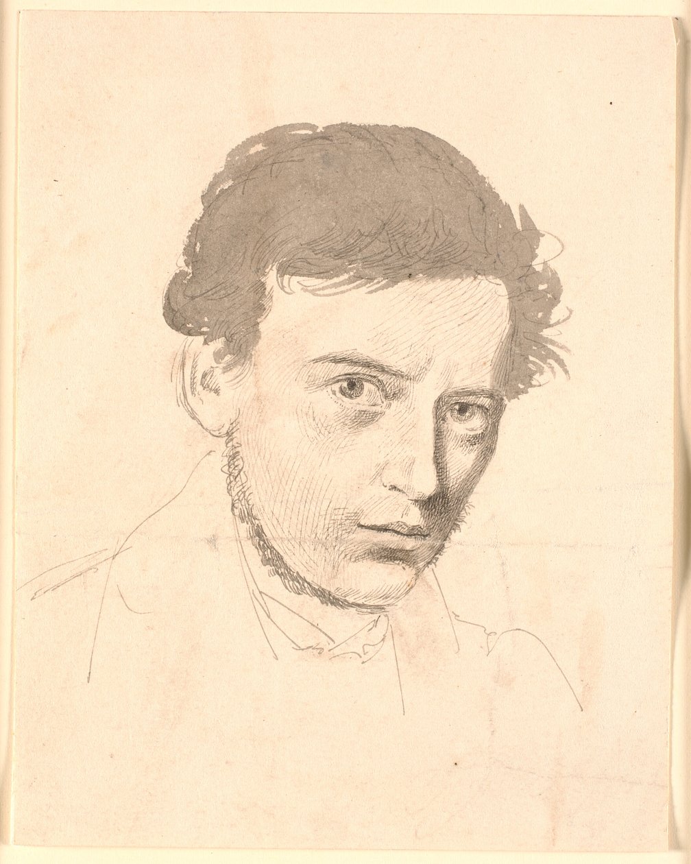 Portrett av en ung mann av Johan Thomas Lundbye