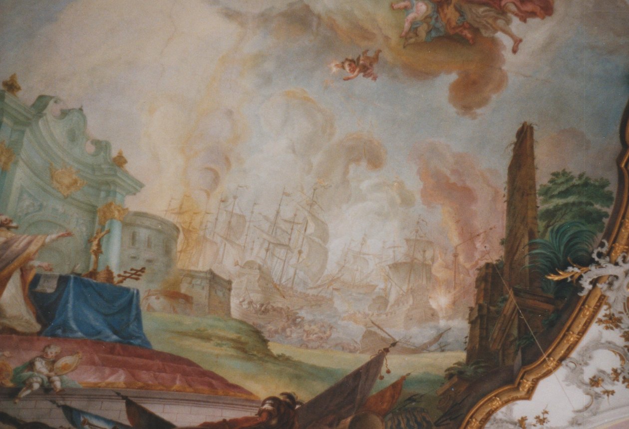 Slaget ved Lepanto av Johann Baptist Enderle