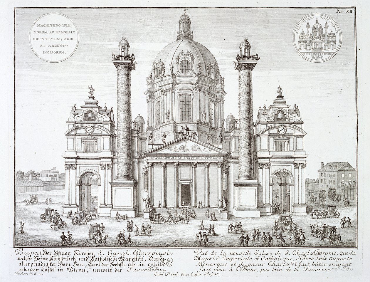 St. Charles Borromeos kirke (1538-84), Wien, fra 