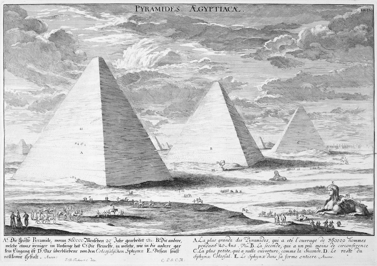 Pyramidene i Egypt, plate 4 fra 