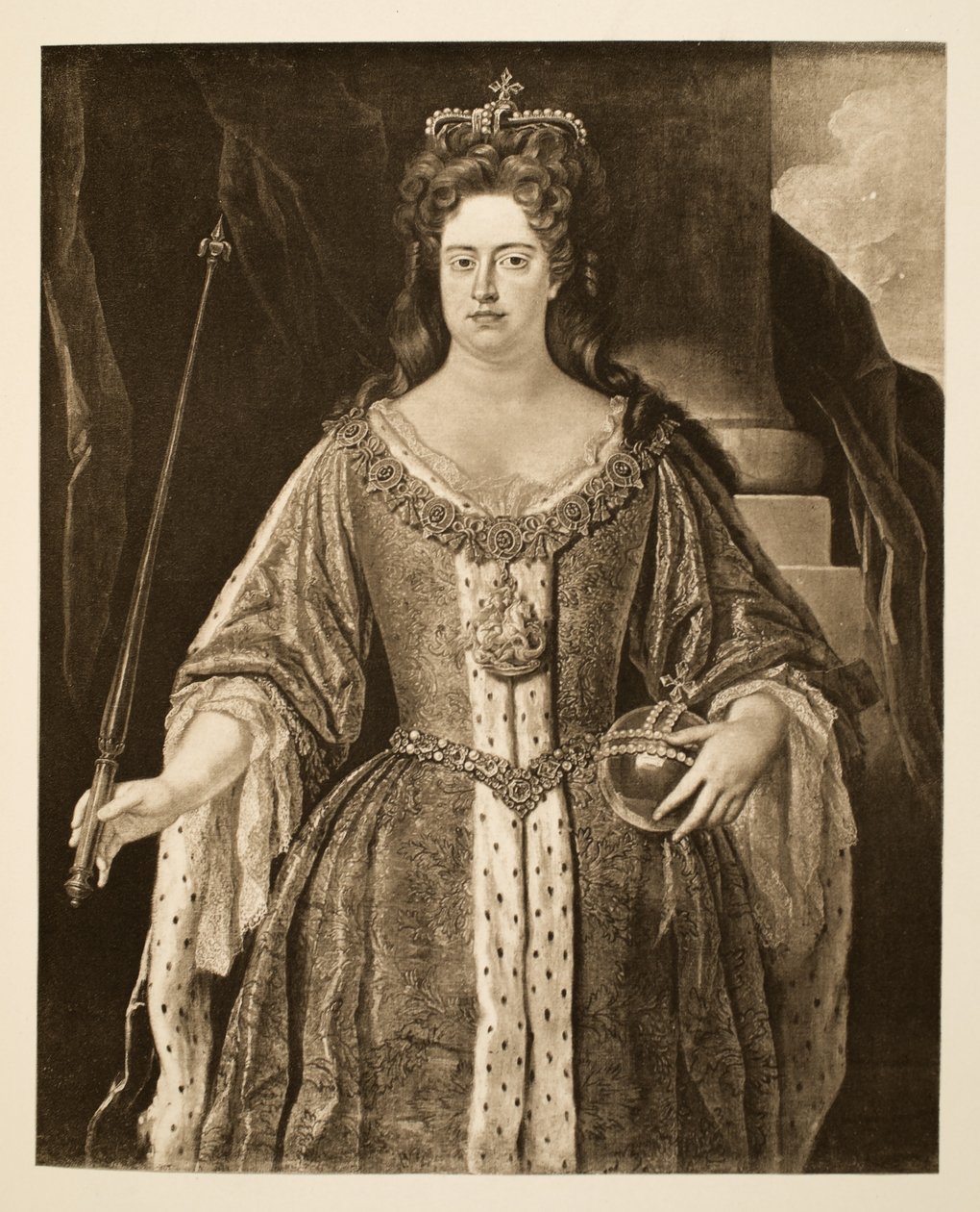 Queen Anne, pub. 1902 (kollotype) av Johann Closterman