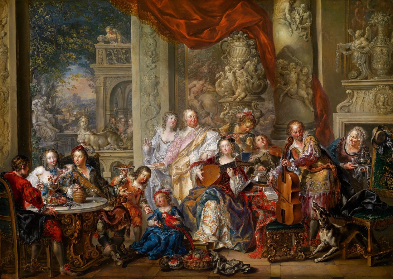 Konsert i palasset av Johann Georg Platzer