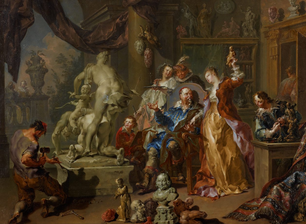Skulptørstudioet av Johann Georg Platzer