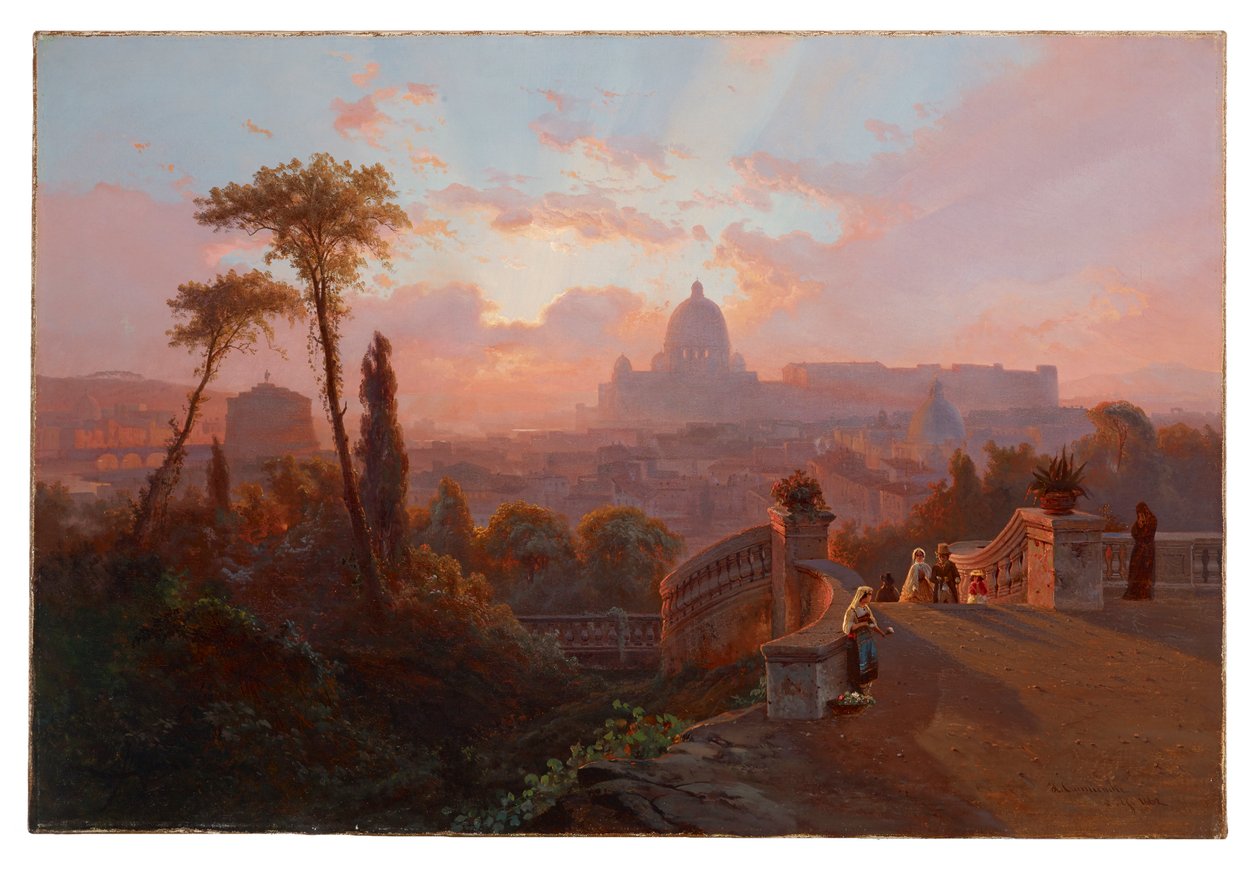 Utsikt over Roma av Johann Herman Carmiencke