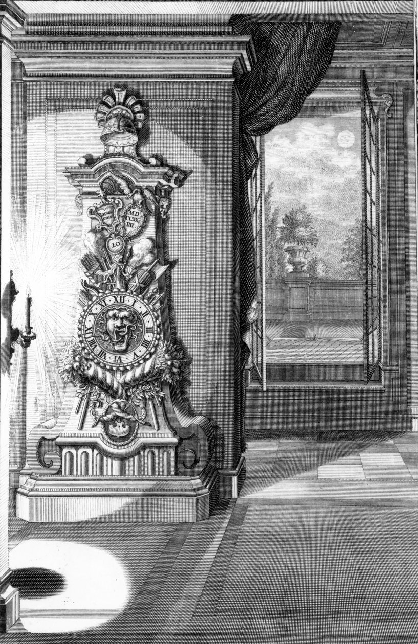 Klokke, 1727 av Johann Jacob Schubler