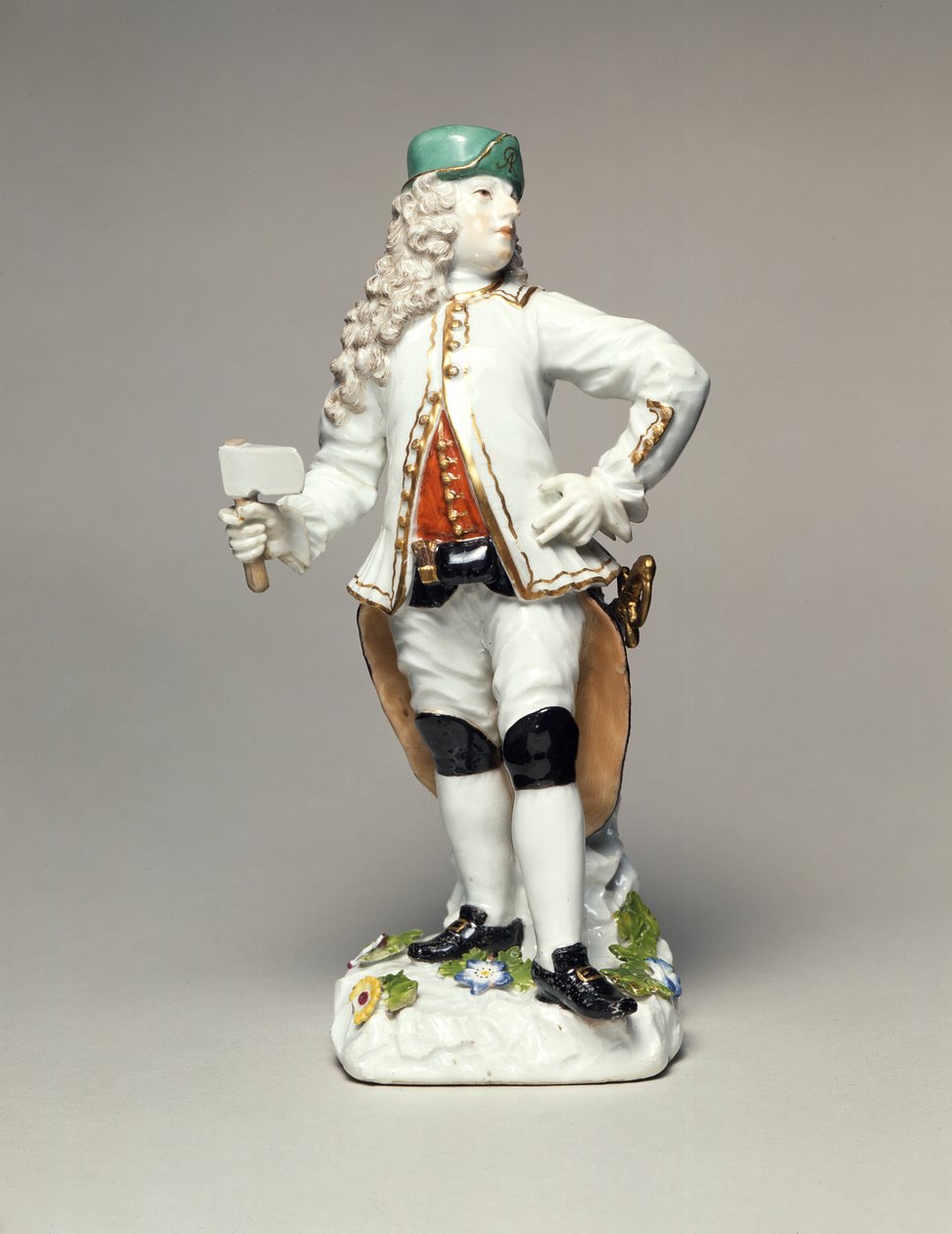 Augustus II den sterke (1670-1733), som kommandant for korpset av saksiske sølvgruvearbeidere, porselen, modellert av Johann Joachim Kandler (1706-75), Meissen, ca. 1750 av Johann Joachim Kaendler