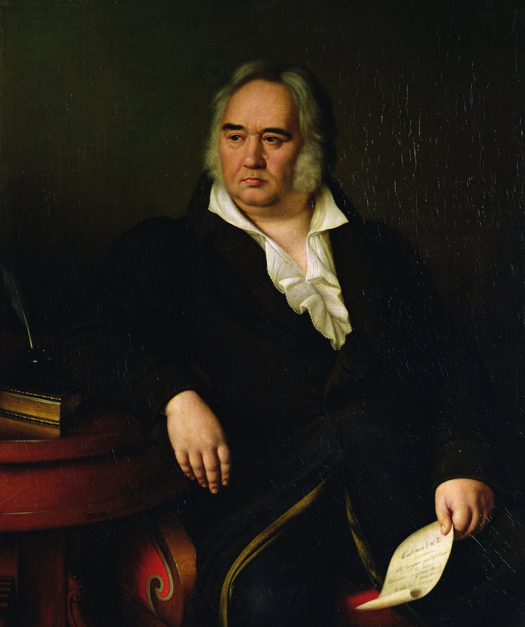 Portrett av Ivan A. Krylov, 1832 av Johann Leberecht Eggink