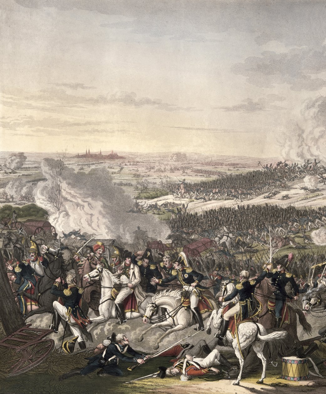 The Flight of Napoleon, Waterloo, 18. juni 1815 av Johann Moritz Rugendas