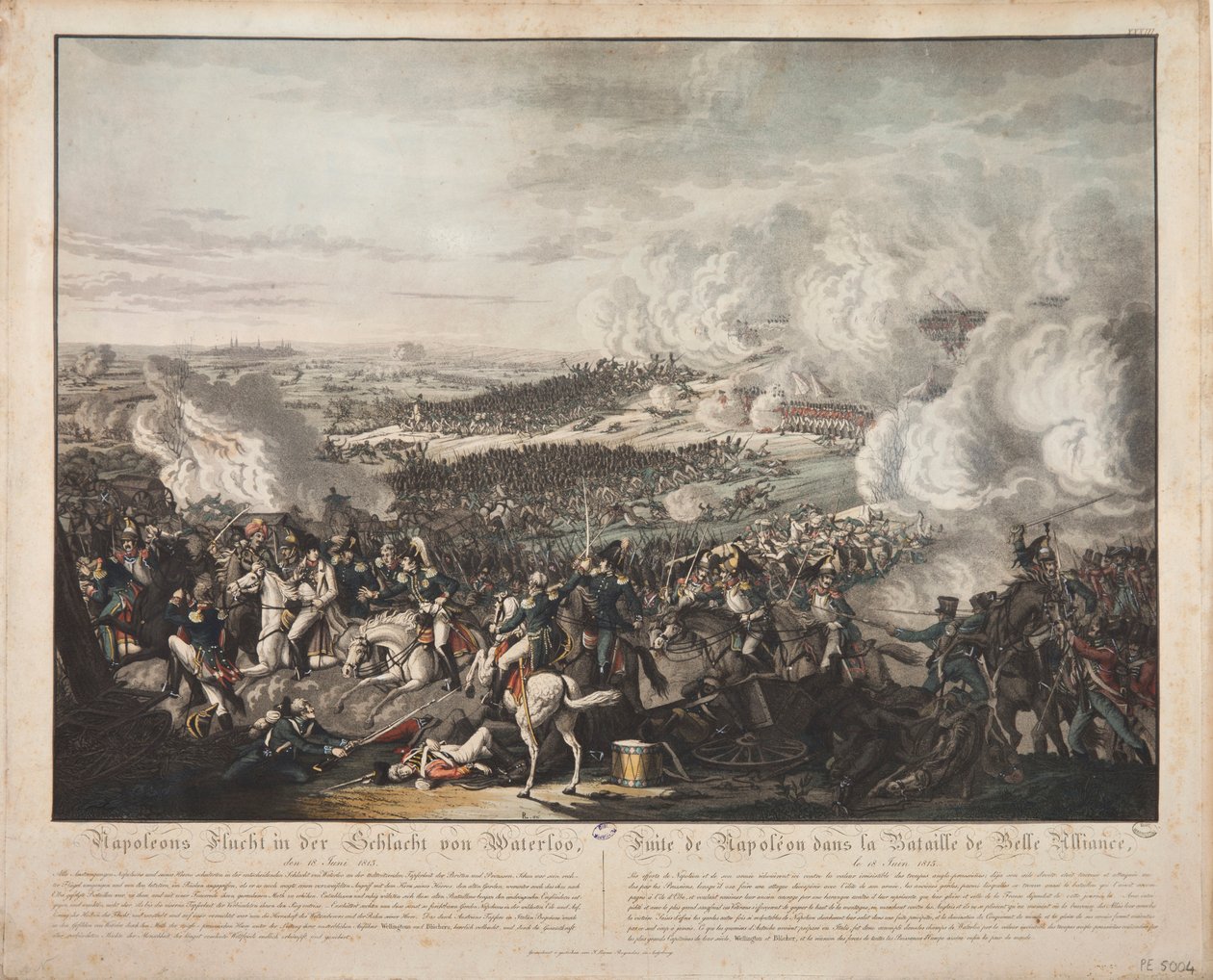 Napoleons flukt i slaget ved Waterloo av Johann Moritz Rugendas