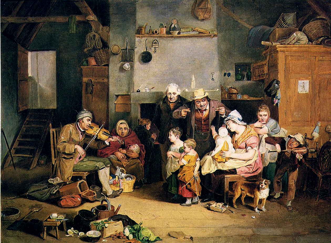 Den blinde spelemannen, 1812 av Johann Ludwig Krimmel