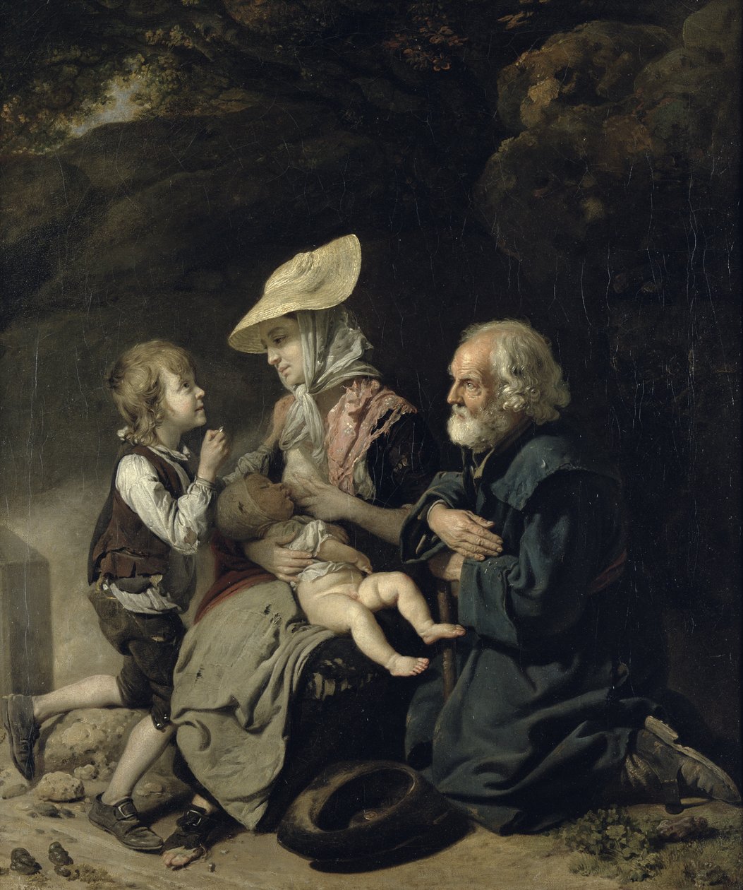 Tiggere på veien til Stanmore av Johan Joseph Zoffany