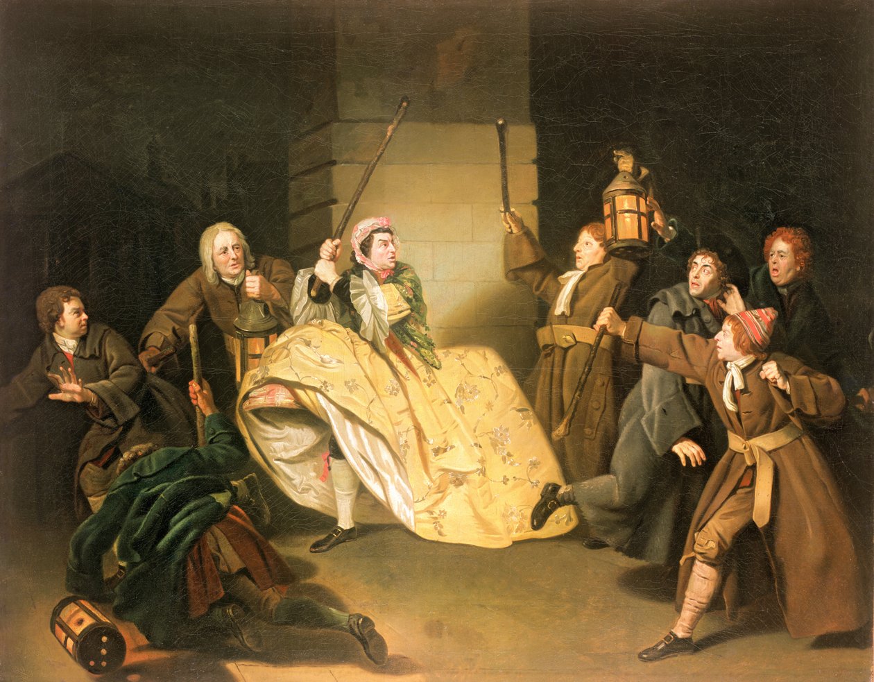 David Garrick som Sir John Brute i Vanbrughs The Provok