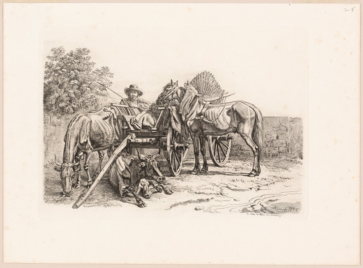 Bonden og hans vogn av Johann Adam Klein