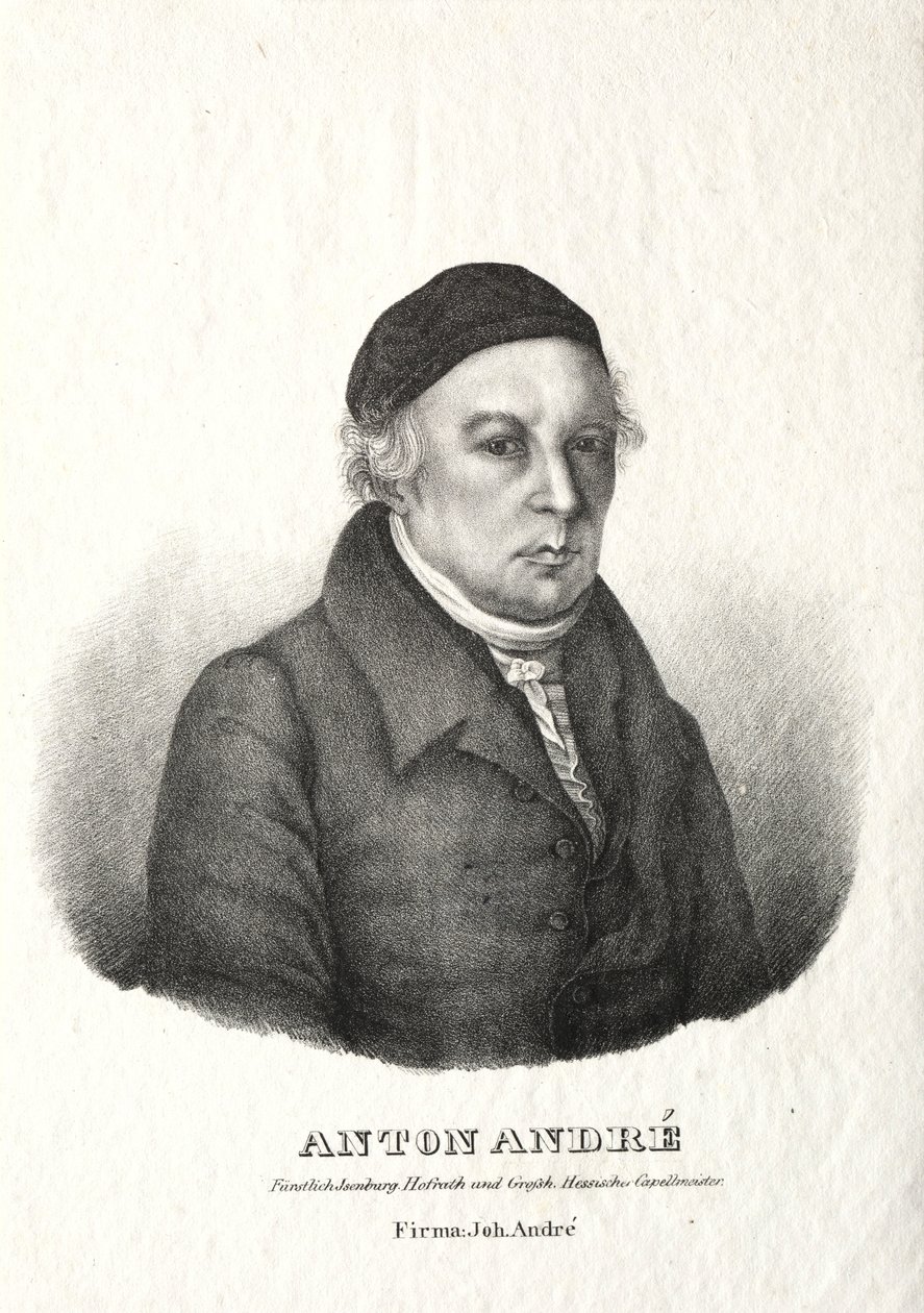 Portrett av Anton André. av Johann André