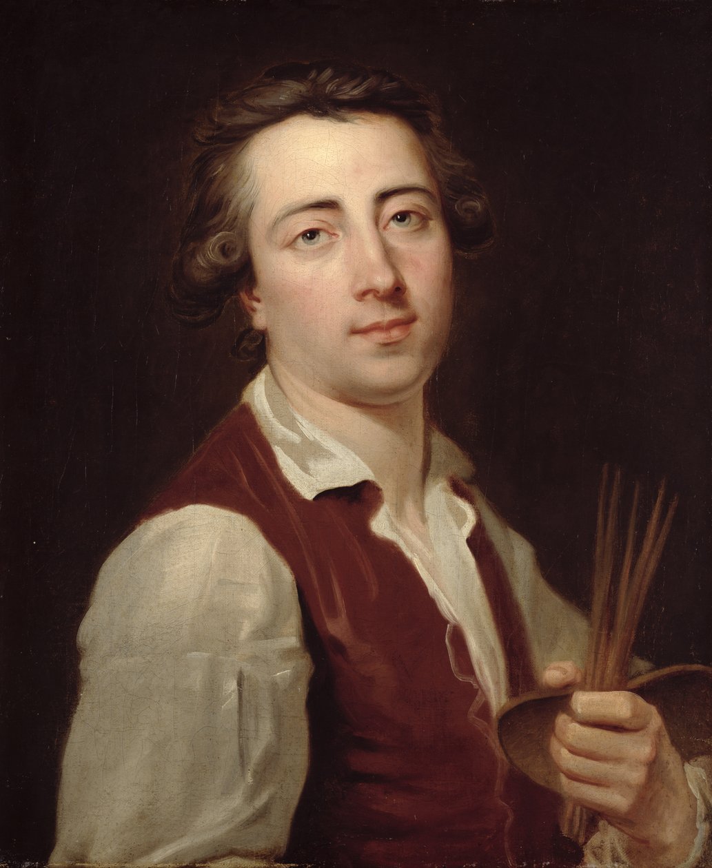 Selvportrett, ca. 1775-80 av Johann August Nahl the Younger