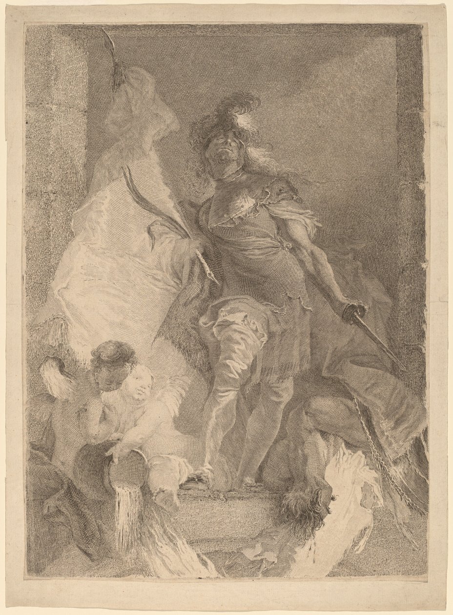 Saint Florian av Johann Beheim after Franz Anton Maulbertsch