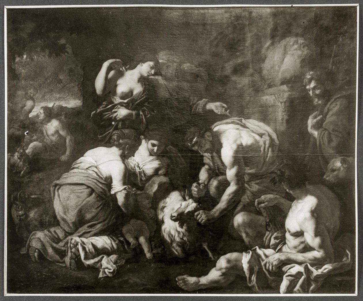 Jupiter som dier fra geiten Amalthea av Johann Carl Loth