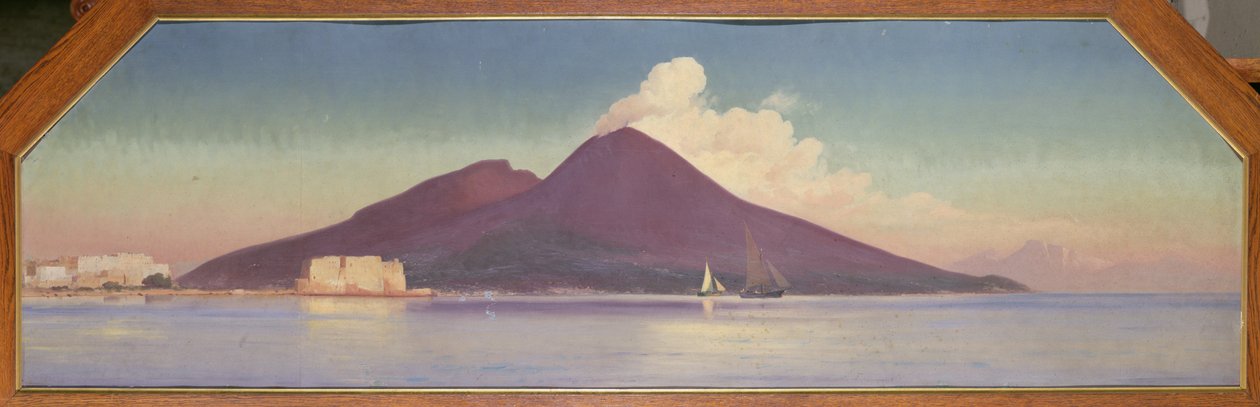 Vesuv, Napoli (olje på lerret) av Johann Carl Neumann