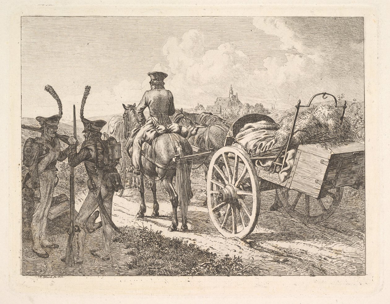 A Russian Mobile Forge, 1815. av Johann Christian Erhard