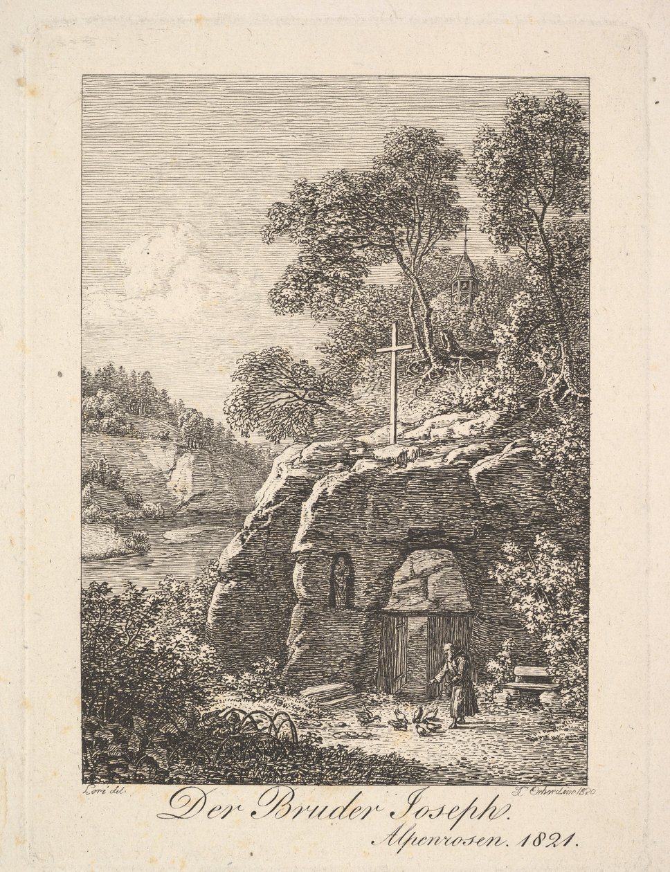 Bror Joseph i Alpene, 1820. av Johann Christian Erhard