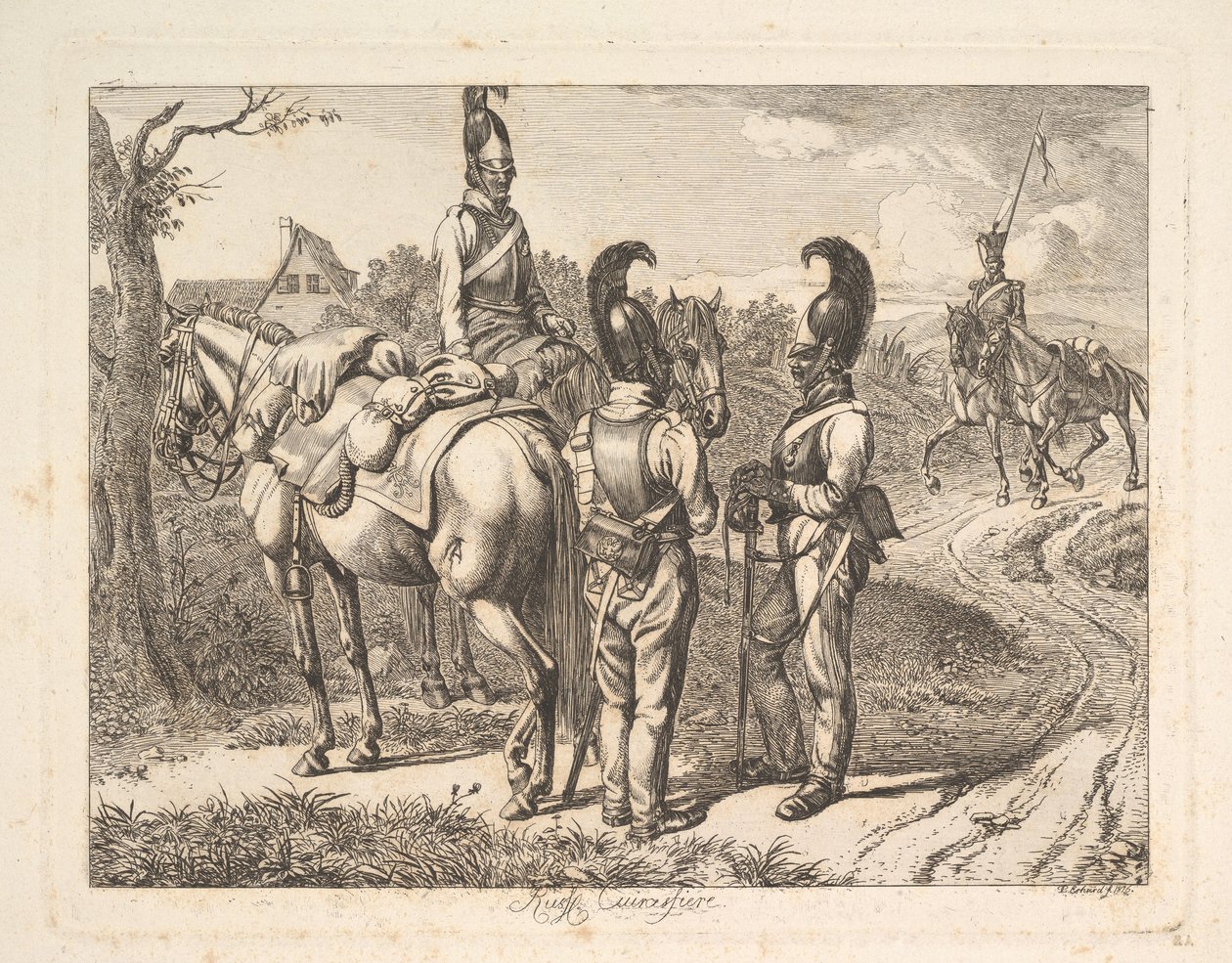 Russiske Cuirassiers, 1816. av Johann Christian Erhard