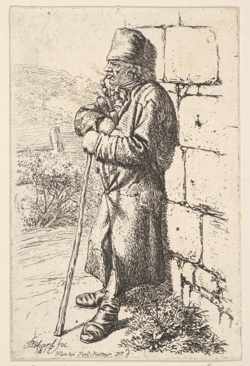 Tobakksrøykeren, 1817. av Johann Christian Erhard