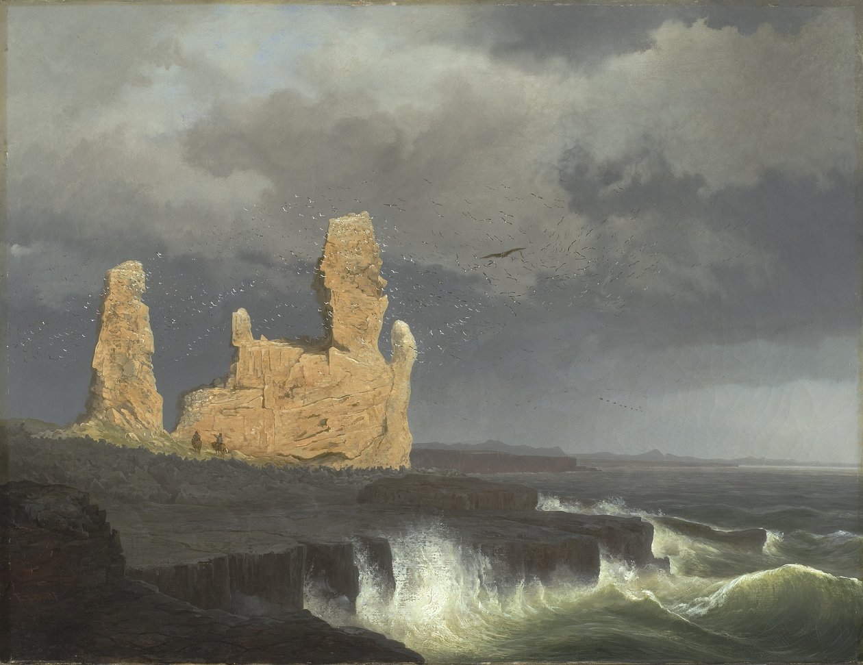 Islandskysten, 1889 av Johann Christian Ezdorf