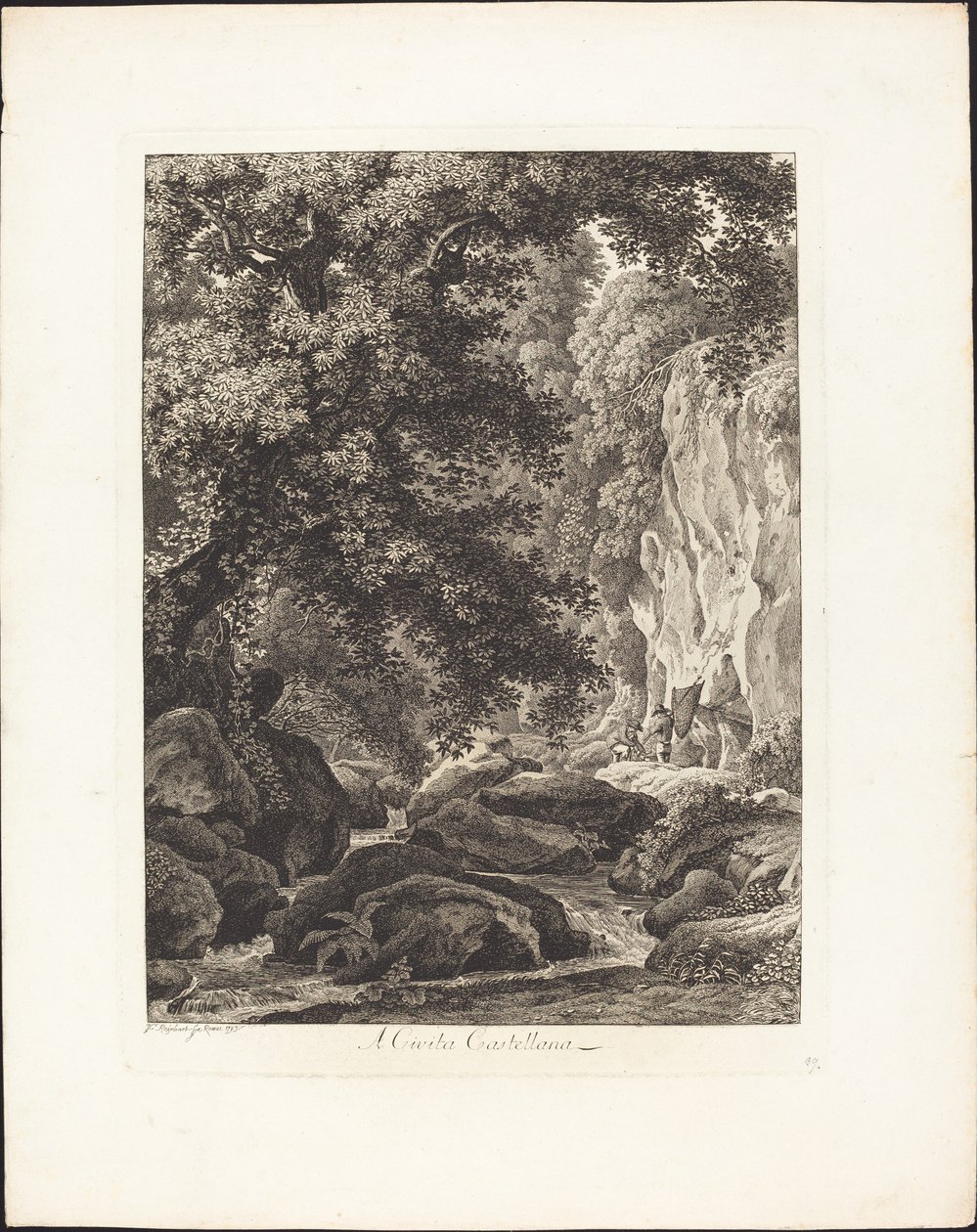 I Cività Castellana av Johann Christian Reinhart