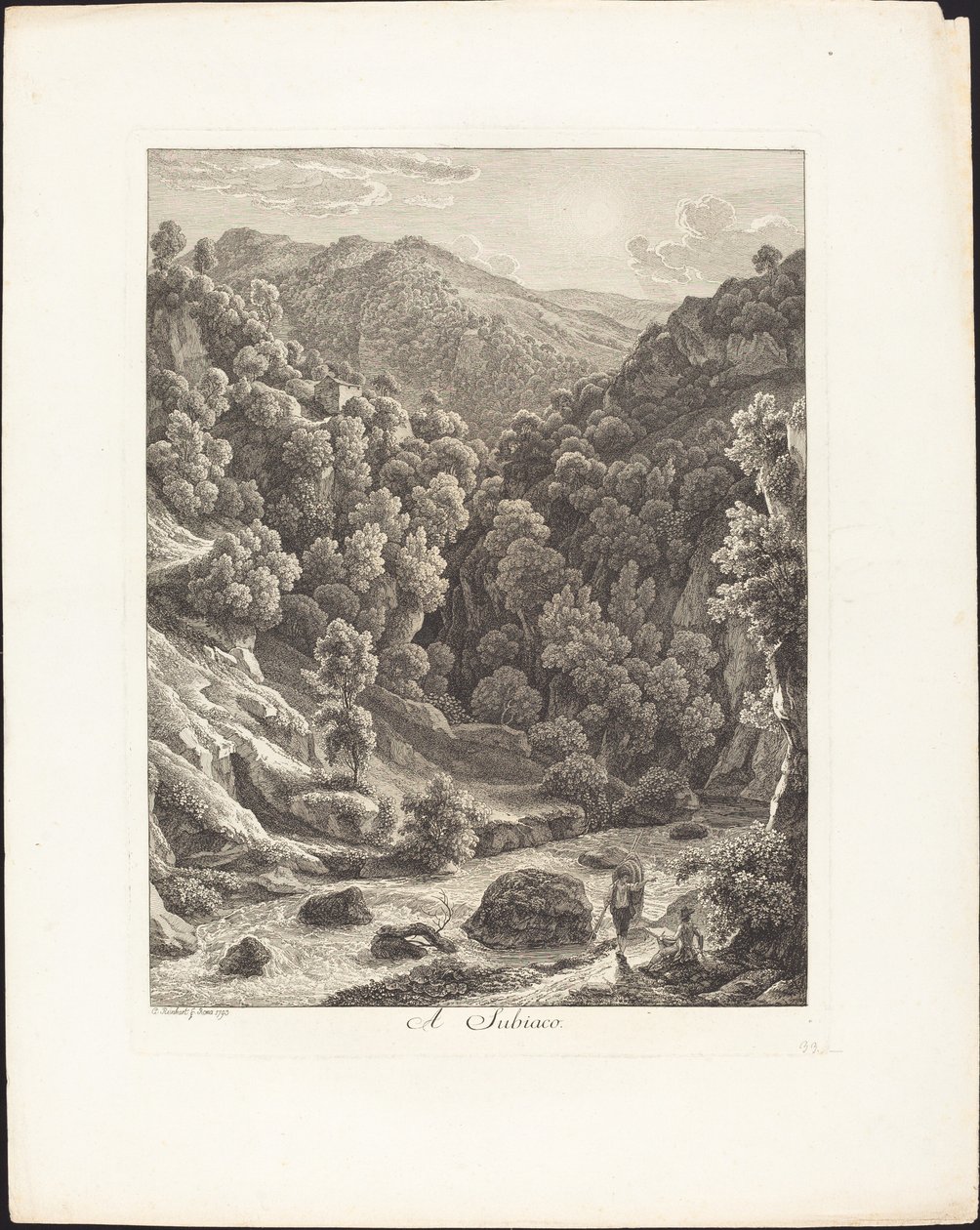 En Subiaco av Johann Christian Reinhart