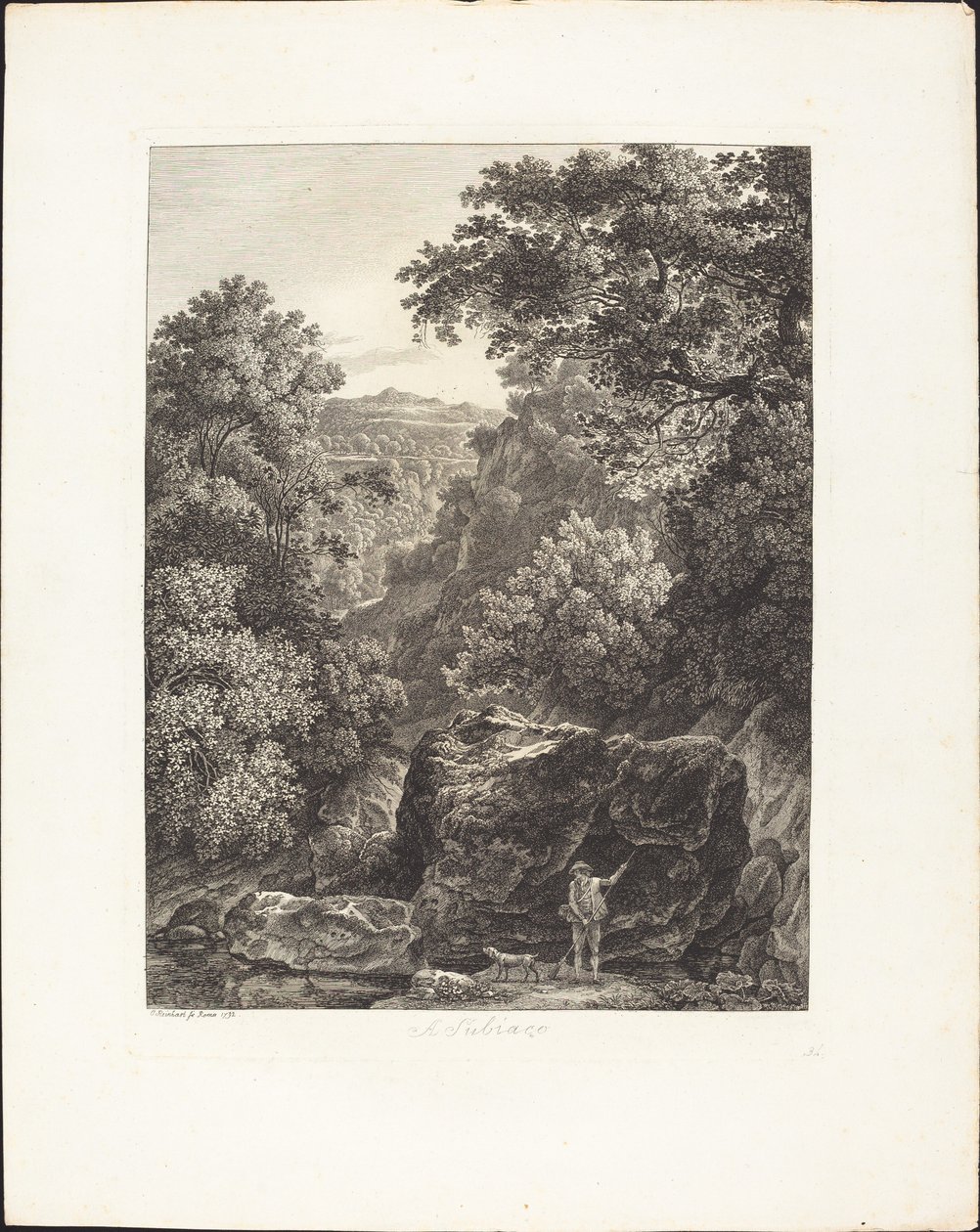 En Subiaco av Johann Christian Reinhart