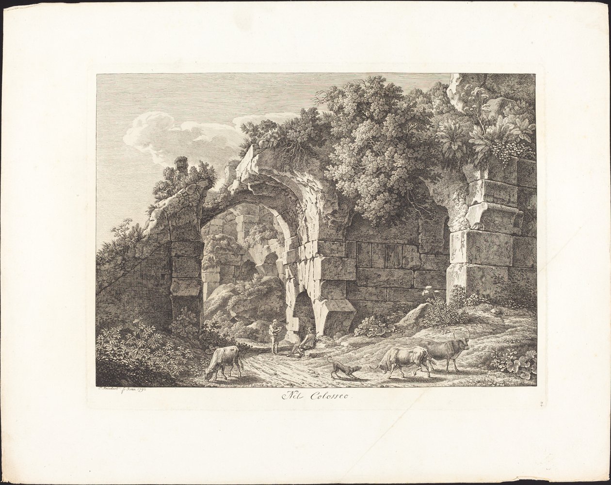 I Colosseum av Johann Christian Reinhart
