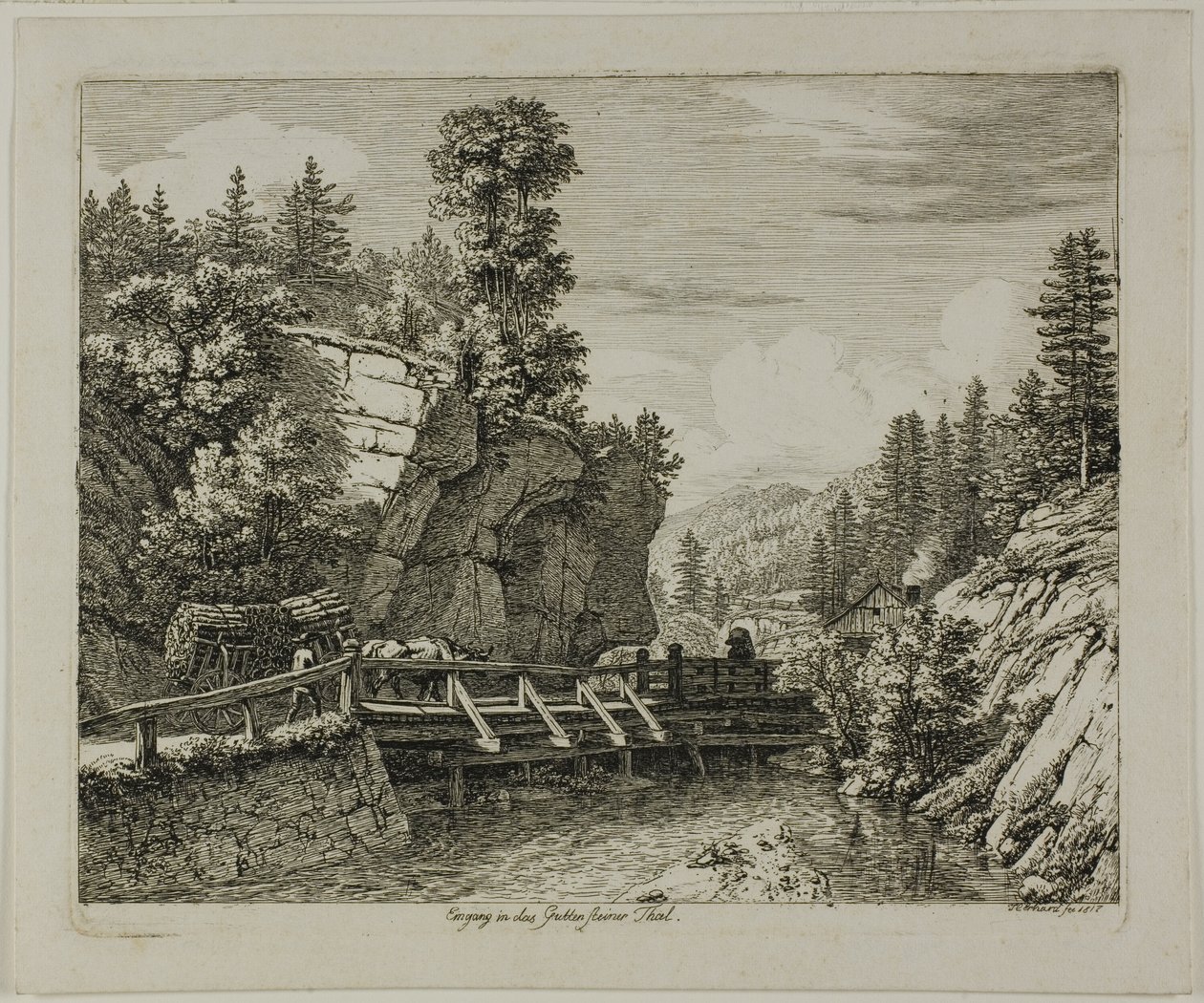 Inngang til Guttensteiner-dalen av Johann Christoph Erhard