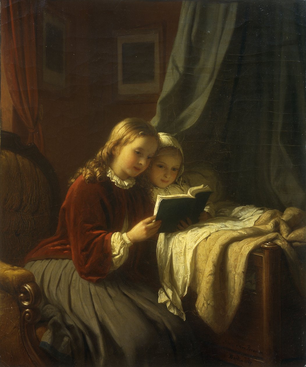 Sengetidshistorien, 1867 av Johann Georg Meyer