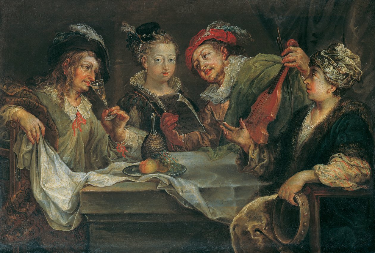 moro etter måltidet av Johann Georg Platzer